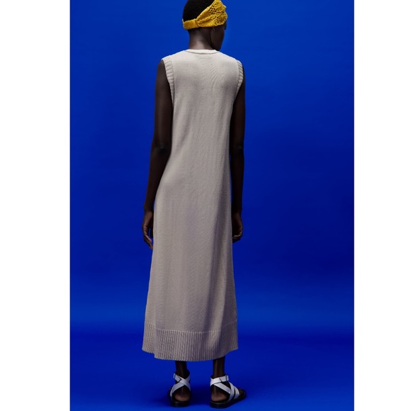 NWT Zara Long Knit Dress - Picture 3 of 11